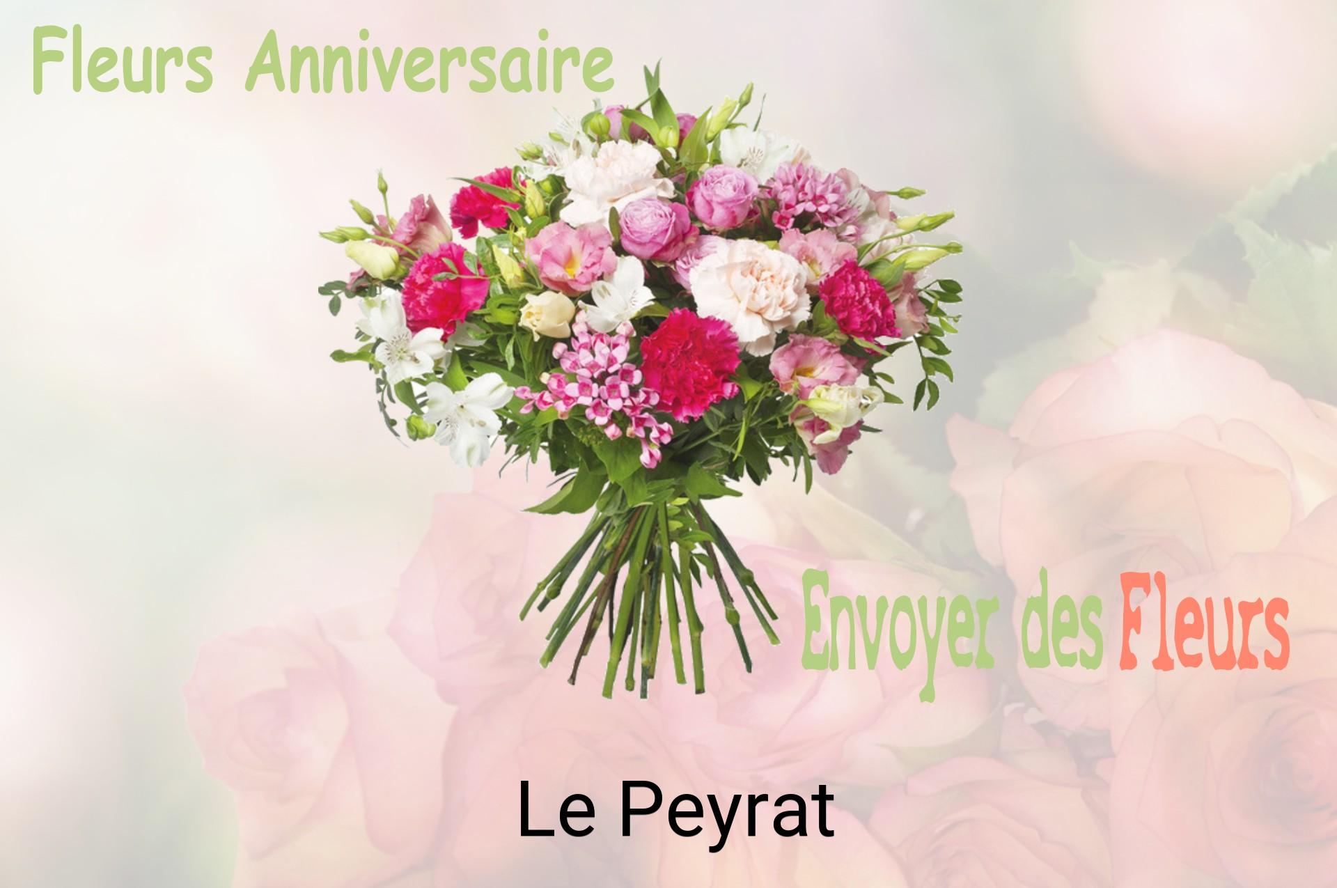 Bouquet de fleurs d’anniversaire livré à Le Peyrat