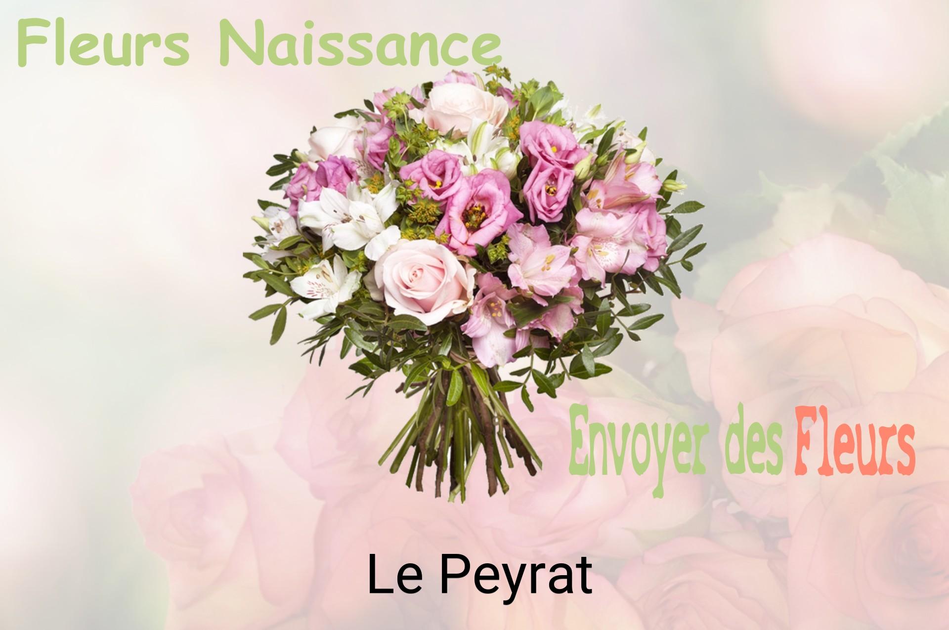 Bouquet de fleurs de naissance livré à Le Peyrat